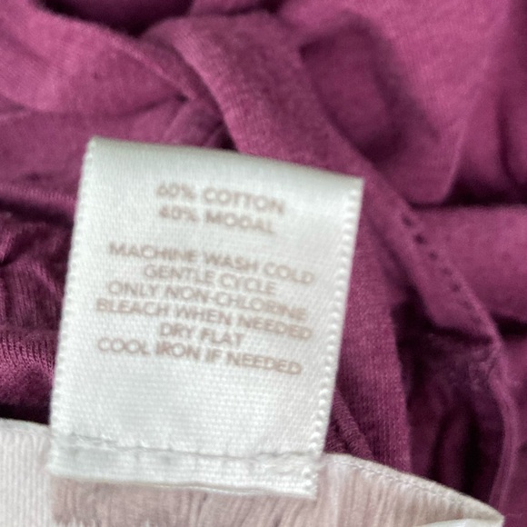 Loft Ruffled Dress w/ Spaghetti Straps in Plum - Picture 4 of 4